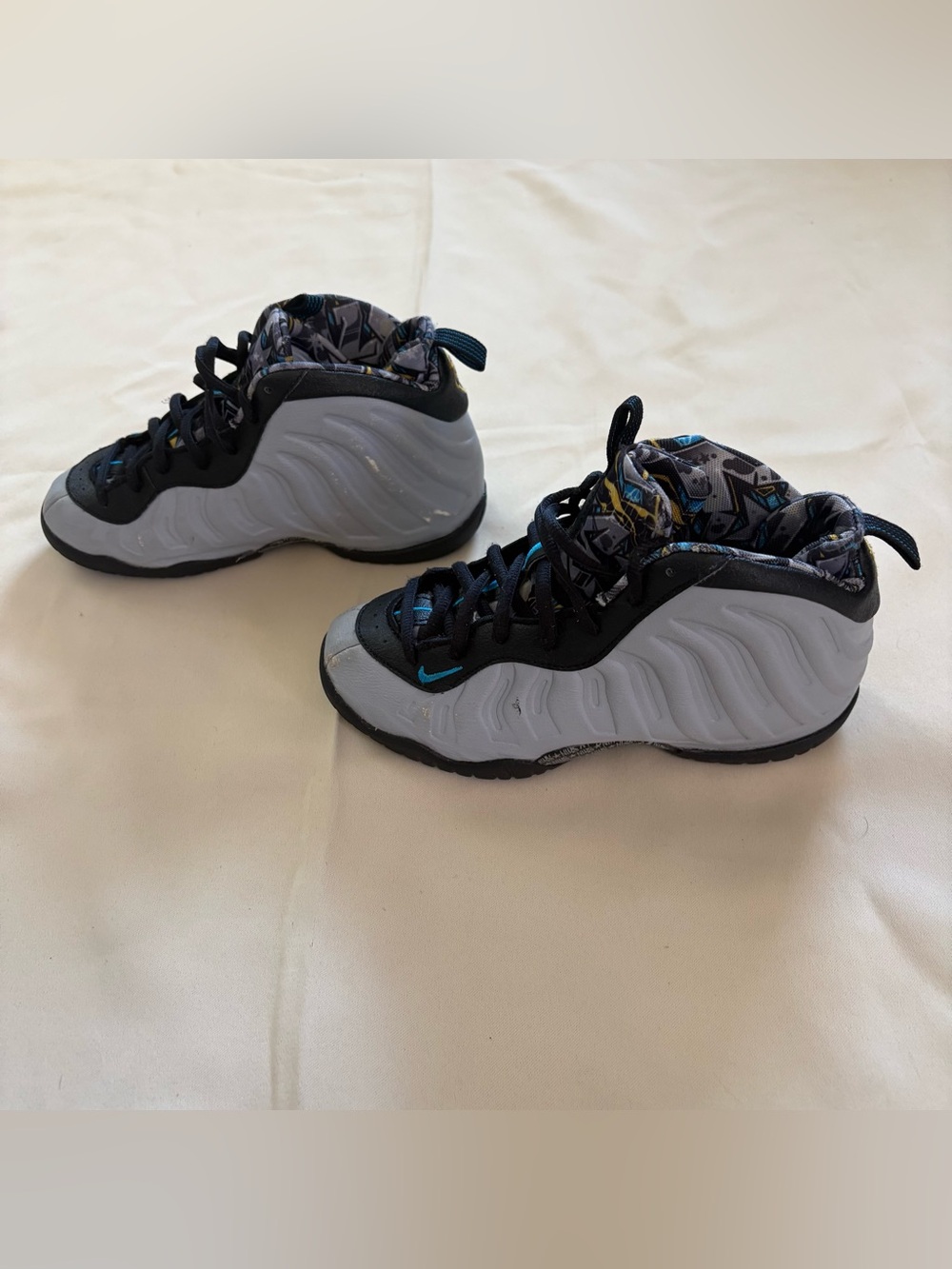 Nike Little “Penny” Graffiti Posite One - Wolf Grey/Blue – Kids 1Y